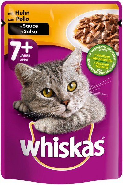 Whiskas 7+ in Sauce 100 Gramm Katzensnack