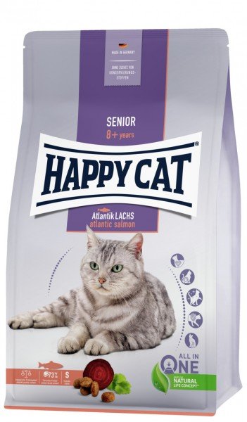 HAPPY CAT Supreme Senior Atlantik-Lachs Katzentrockenfutter