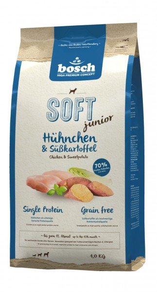 bosch SOFT junior Hühnchen &amp; Süßkartoffel Hundetrockenfutter