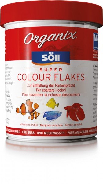 Söll Organix Super Colour Flakes 5 Liter Hauptfutter