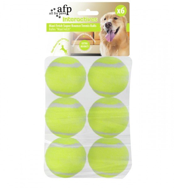 all for paws (afp) Bounce Tennisbälle 6,5cm (6 Stück)