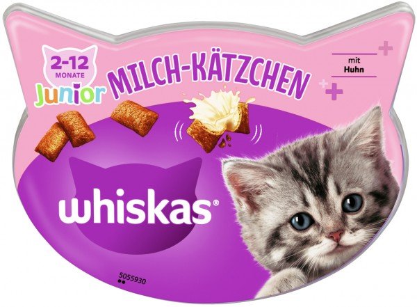 Whiskas Becher Milch-Kätzchen 55 Gramm Katzensnacks