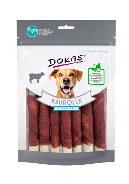 DOKAS Kaurolle mit Rindfleisch 190g Hundesnack