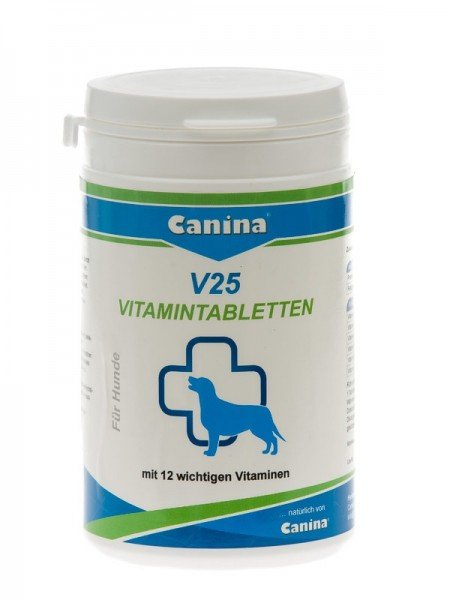 Canina V25 Vitamintabletten 200g Nahrungsergänzung für Hunde
