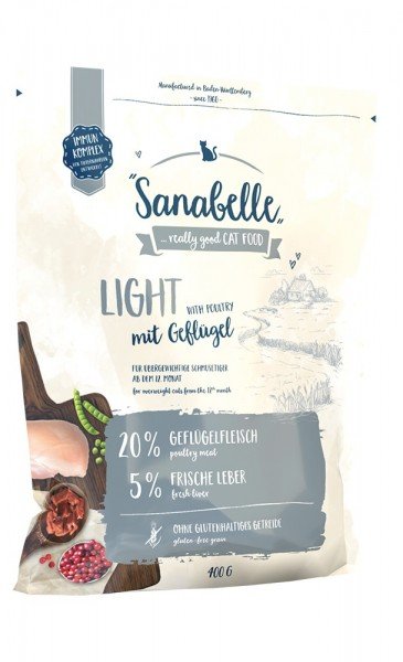 Sanabelle Light mit Geflügel Katzentrockenfutter