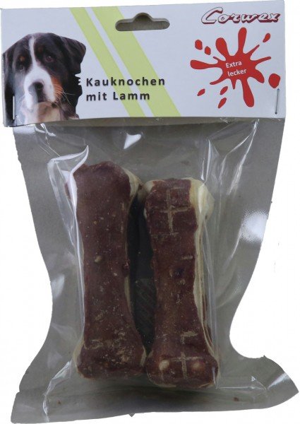 Corwex Kauknochen mit Lamm 10cm Hundesnack